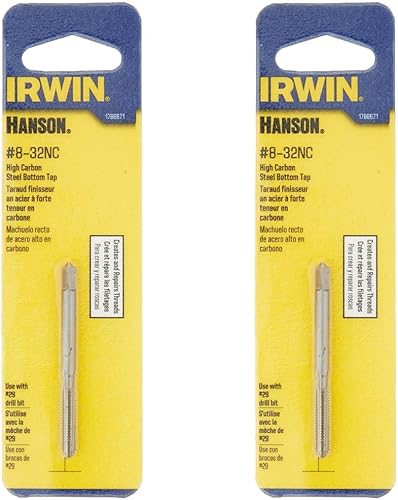 Irwin Tools 1788671 IRWIN - Grifo inferior de acero de alto carbono 8-32nc cardado (1788671), (paquete de 2)