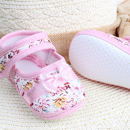 Girls Shoes Pull On Cargo Soft Sole Floral Print Casual Bowknot Shoes Comfortable Cargo Baby Shoes2