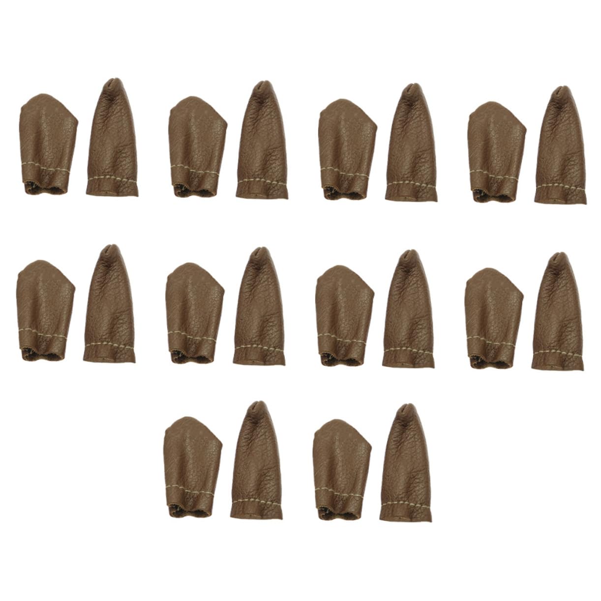 HAPINARY Sewing Knitting Leather 10 Pairs Comfortable Durable Protect Your Fingers Random Color