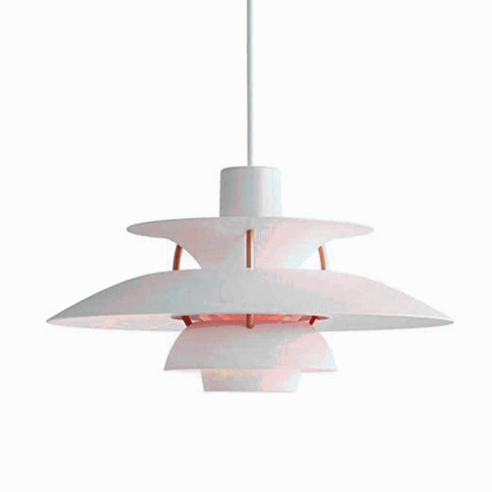 FZQSXAZU Nordic PH5 Pendant LampModern Aluminum Chandelier with E27 Socket for Home & Restaurant Décor40cm Stylish Pink Lighting Fixture