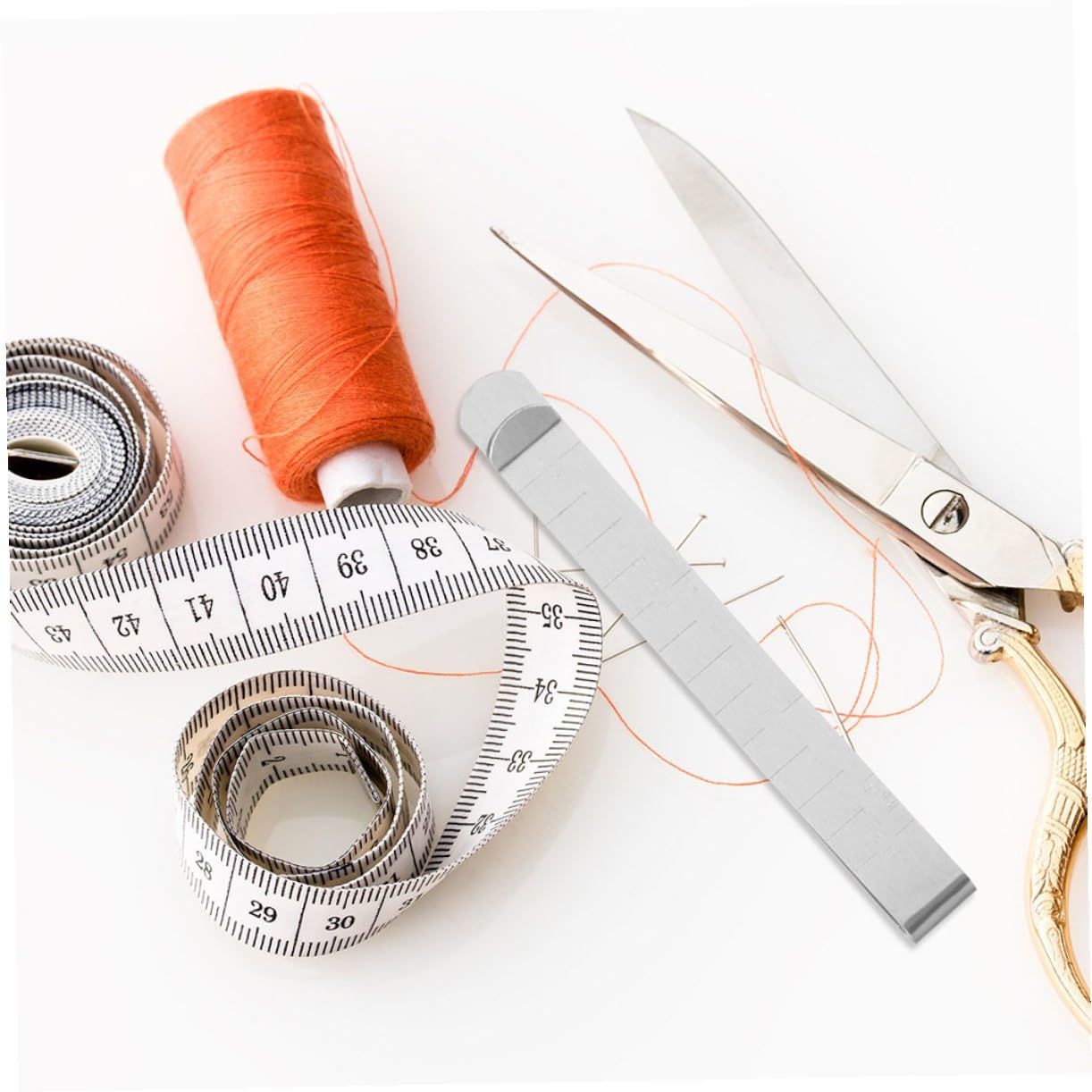 Clips De Fijación Para Costura Metálicos Con Regla Para Manualidades Diy Accesorios Prácticos Para Proyectos De Costura Y Patchwork 10 Piezas X 4