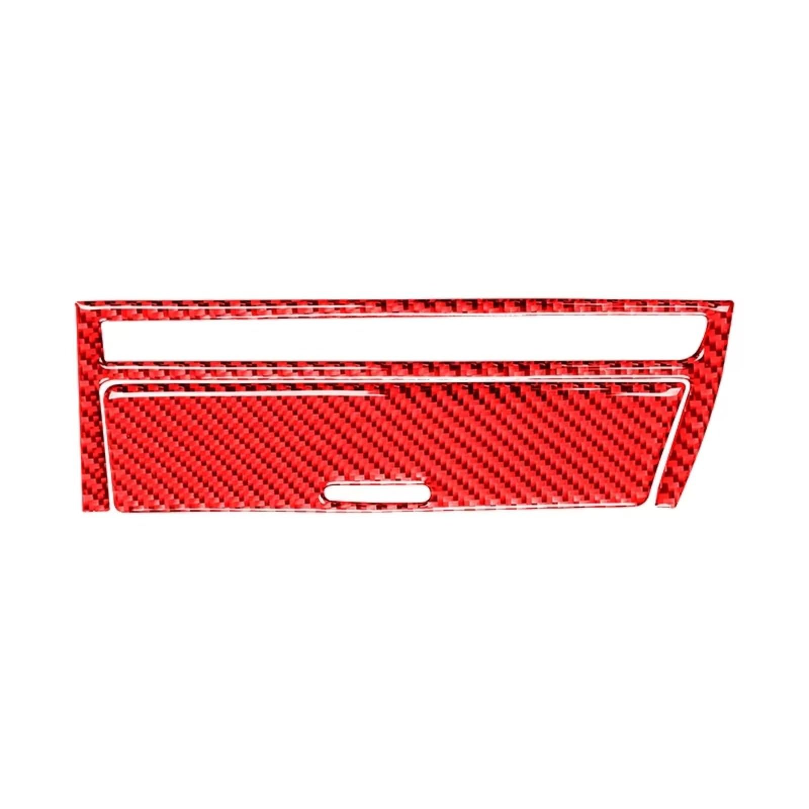 Car Interior Moulding Trim for BMW 3 Series E46 1999-2004 Accessories Carbon Fiber Interior Car Transmission Shift Cigarette Light Panel Trim Cover Sticker(Red(RHD))
