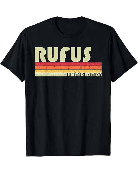 RUFUS Gift Name Personalized Funny Retro Vintage Birthday T-Shirt