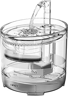 猫用ウォーターサーバーの選び方:ペットの健康をサポート 7 NPET WF050TP Automatic Pet Water Filter, Faucet, 0.3 gal (1.5 L), For Cats, Small and Medium Dogs, Silent, Energy Saving