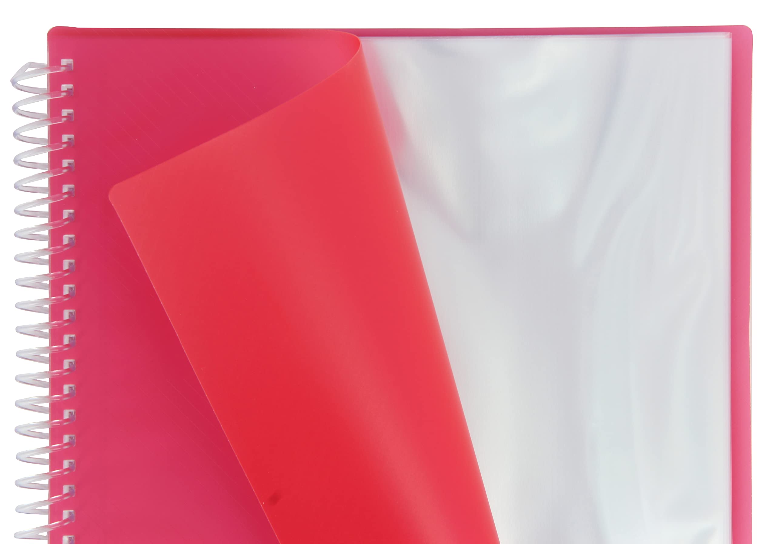 Oxford, A4 Plastic Case Binder, 30 Transparent Covers, Pink - Image 4