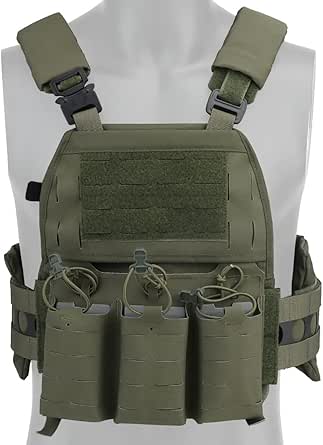 Wosport Pochette zippée panneau arrière assaut style FERRO pour chasse