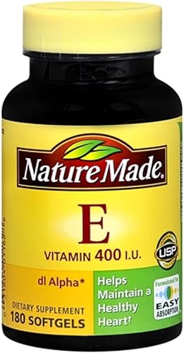 Miniatura 1 de Nature Made Dl-Alpha Vitamina E 400 UI cápsulas blandas 180 geles blandos (paquete de 8)