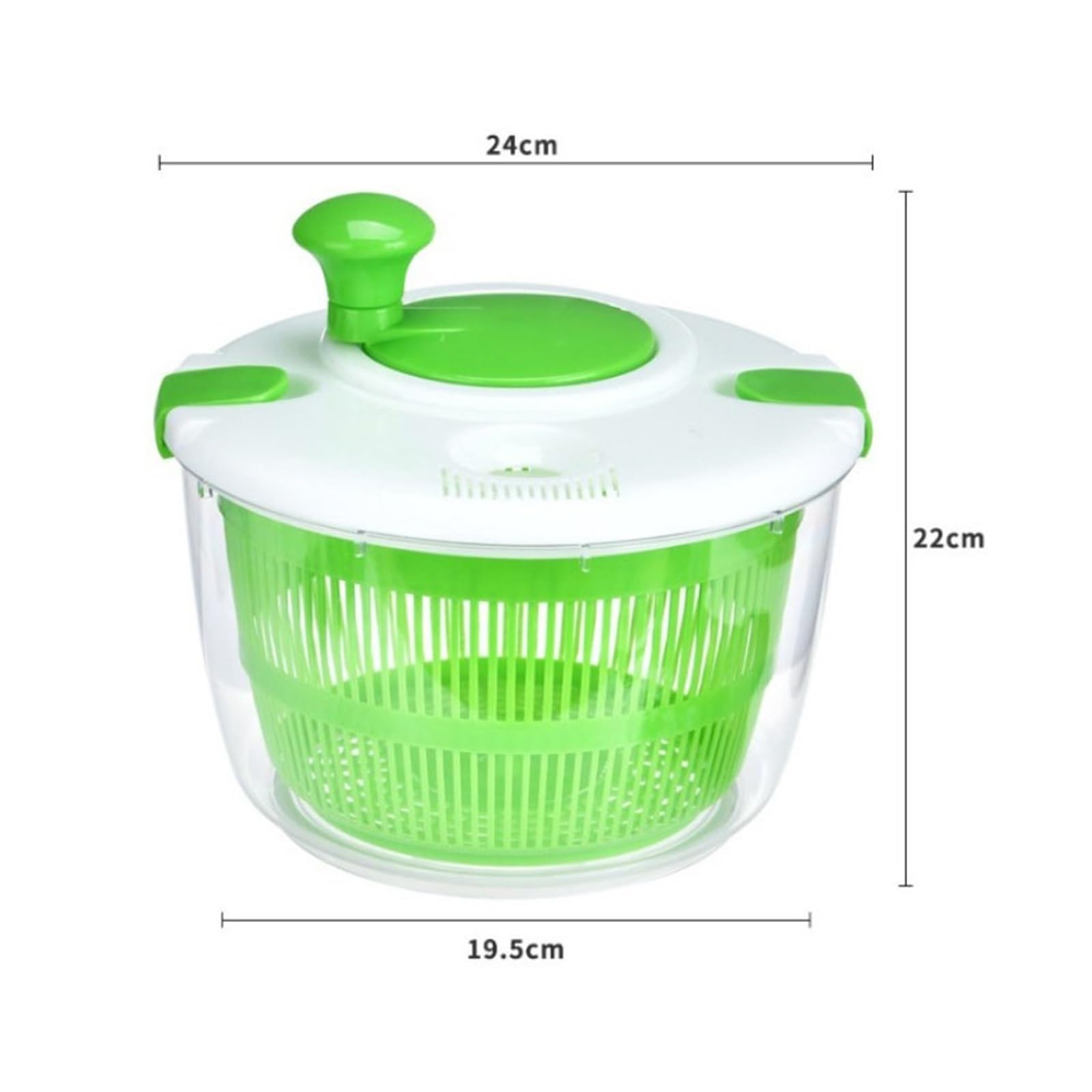 centrifugadora de Verduras, Ensalada Spinner Cocina Cesta de Verduras Frutas y volcado secador deshidratador escurridor