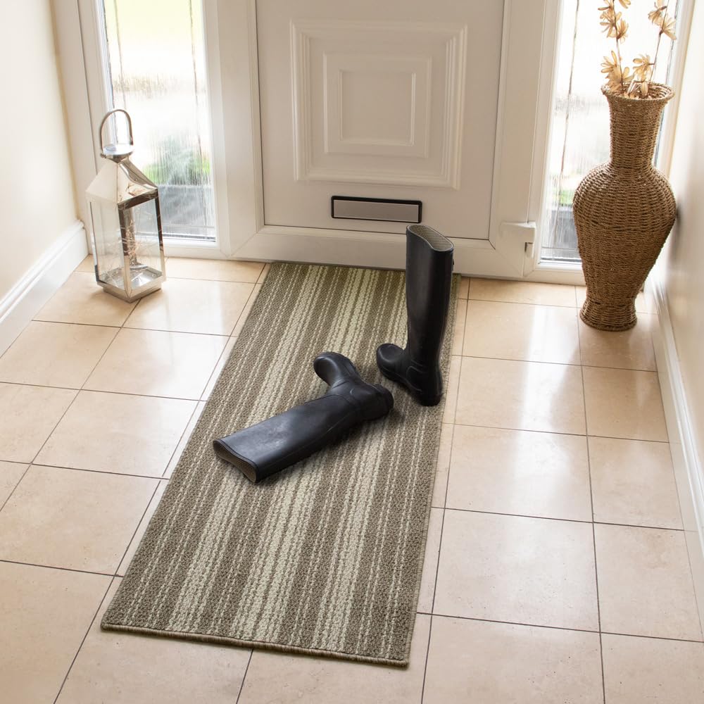 JVL Braga - Zerbino in Lattice Lavabile in Lavatrice, Marrone, 50 x 75 cm