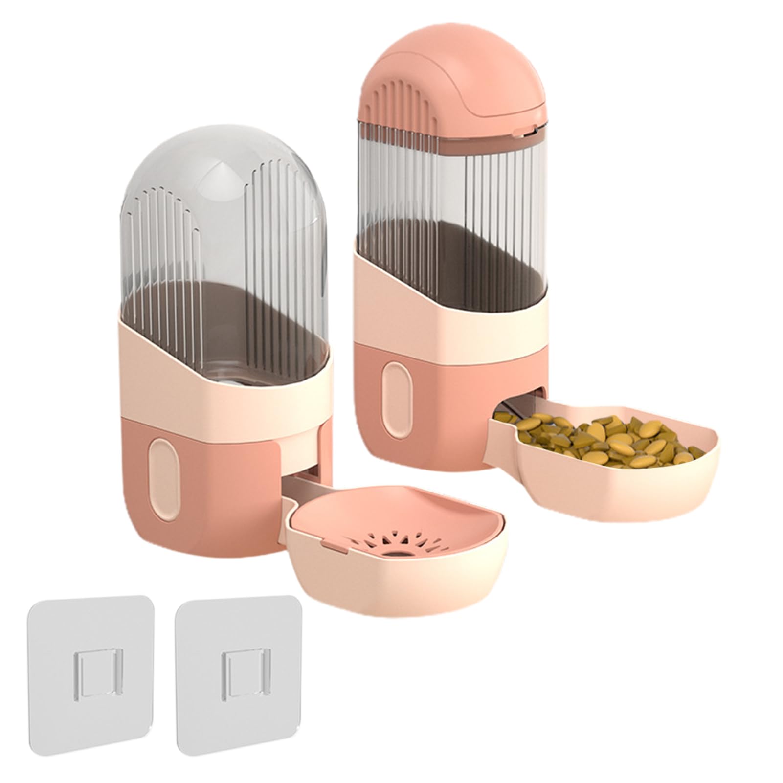 Comedero automático para gatos, bebedero automático 2 en 1, agua de gravedad para gatos, jaula extraíble, cuenco de comida para mascotas, cuenco de comida para perros y agua, sin derrames, para gatos,