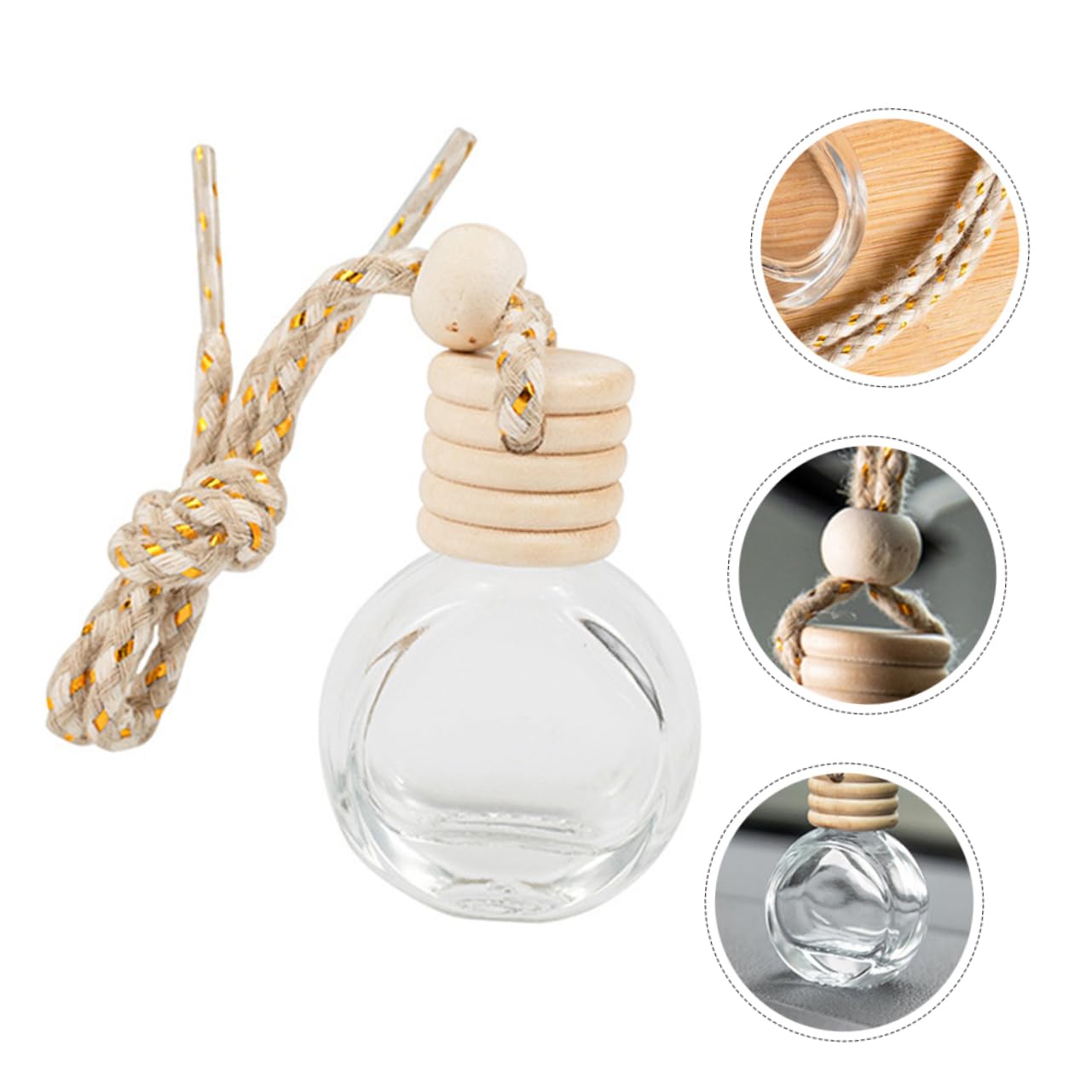 ABOOFAN 5 Set Di Accessori Per Auto Diffusori Di Fragranze Per Auto Ciondoli Per Bottiglie Di Profumo Bottiglie Vuote Per Auto Per Diffusore 10 Pezzi * 5