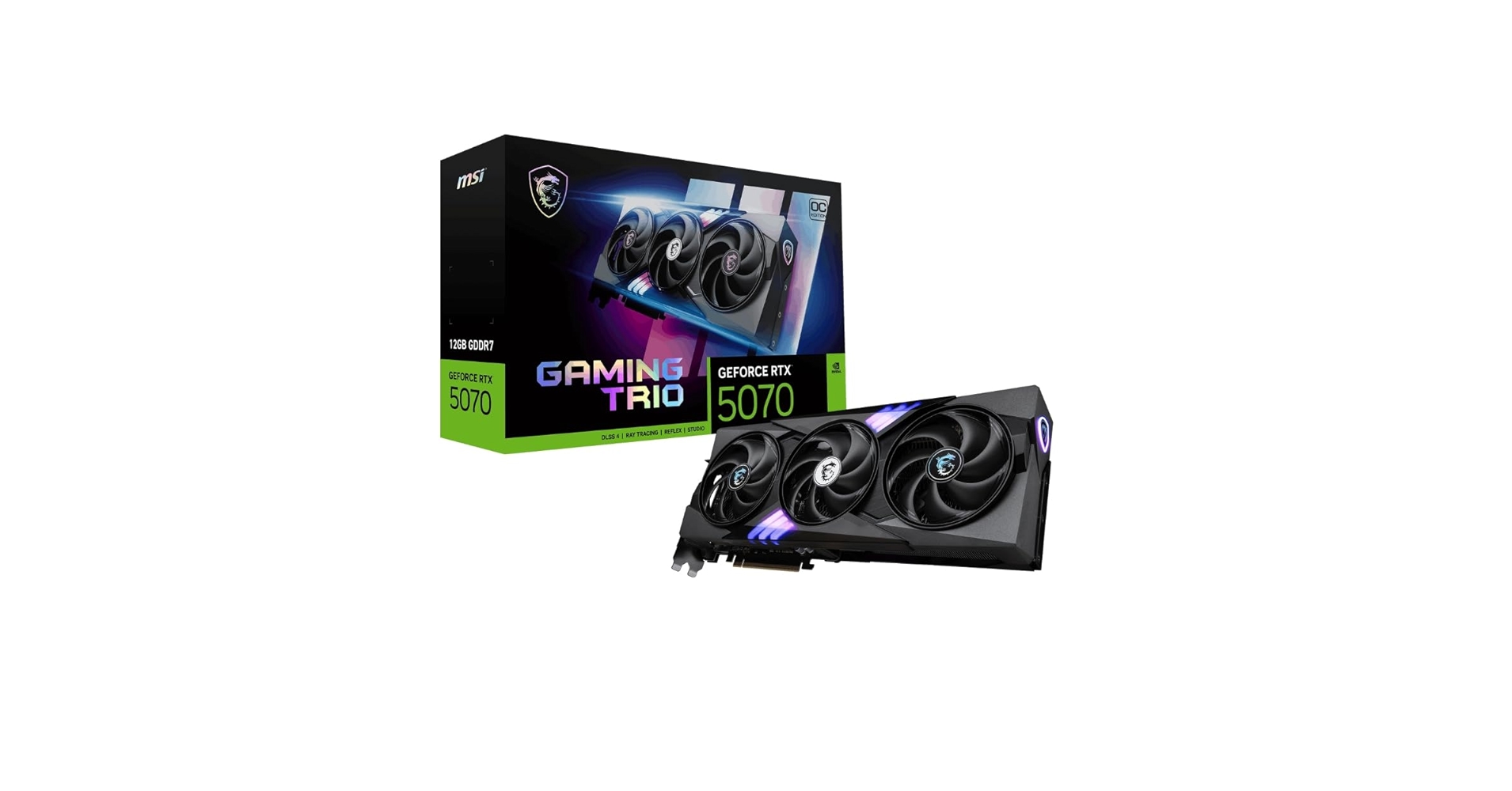 PCパーツ msi - MSI GeForce RTX 5070 12G GAMING TRIO OC MSI GeForce RTX™ 5070 12G GAMING TRIO OC
