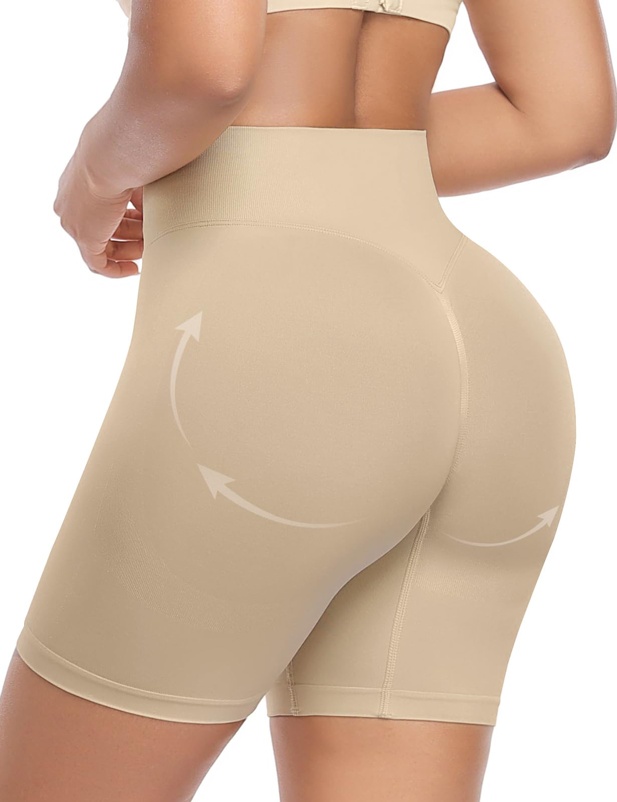UMIPUBO Bauchweg Unterhose Damen Push up Hoher Taille Shapewear Miederhose Nahtlose Figurenformend Bauch Weg Kurze Body Shaper Hose Shaping Shorts für Frauen