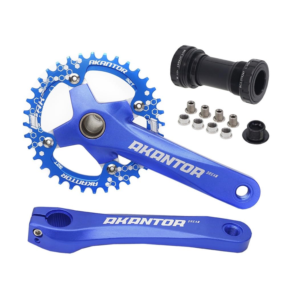 Aluminiowy MTB rower szosowy zestaw korby suportu 170 mm śruba koło średnica 104 32T 34T 36T 38T wąska szeroka tarcza łańcuchowa