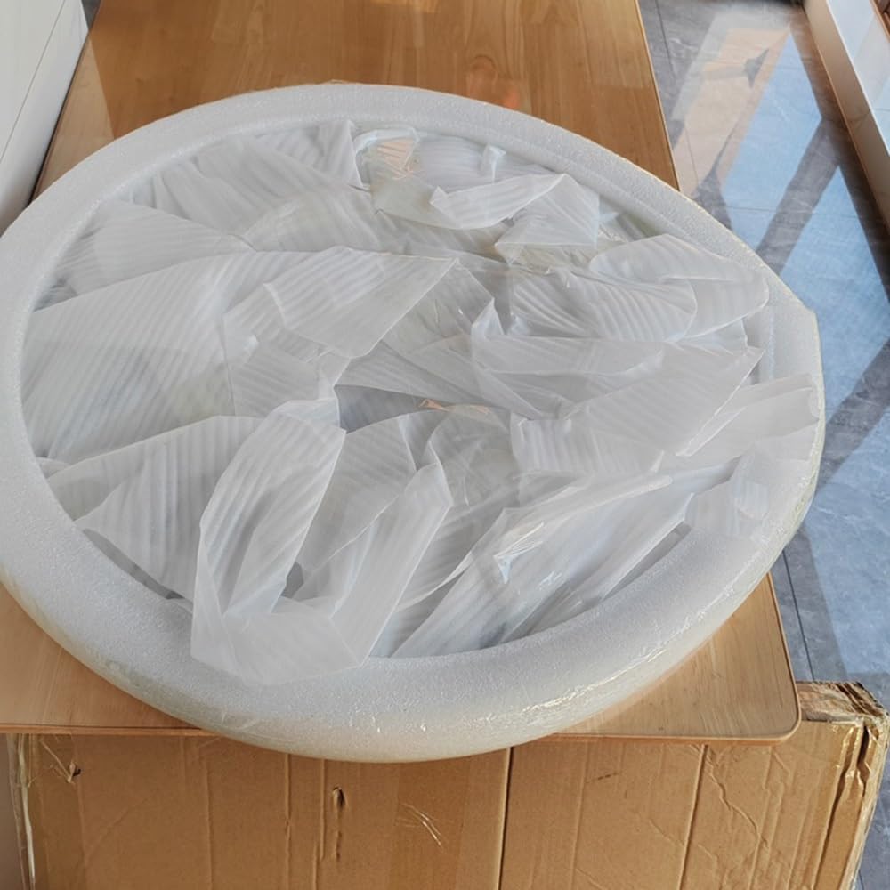 Bandeja giratoria de madera de 127 cm, mesa de comedor de 70 cm, plato giratorio silencioso para mariscos y aperitivos, elegante acabado blanco