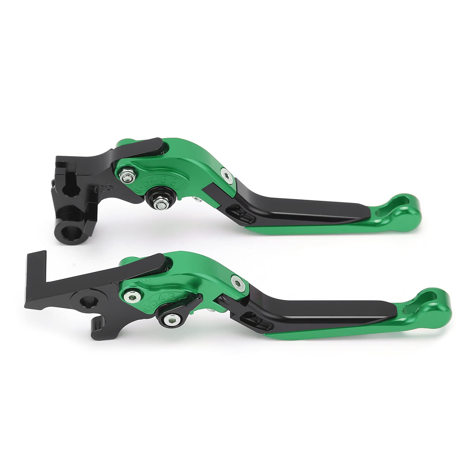 Leva della Frizione, Manico del Freno per Bici Leve Freno Bici di Sostituzione Leve Freno Regolabili Leve Frizione CNC Alluminio Alluminio Freno Frizione Controllo per MT25 MT -03 R25 R3 (BLACK)
