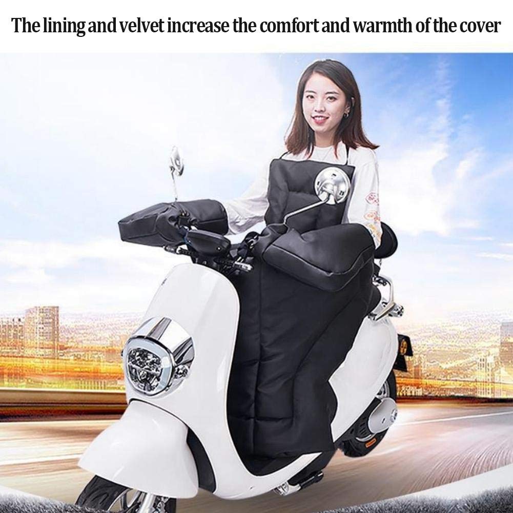 Tablier Scooter, Couvre Jambe Scooter Couverture de la Jambe Moto Couverture du Genou Heurt Protection imperméable Hiver Hiver Tablier résistant à Froid