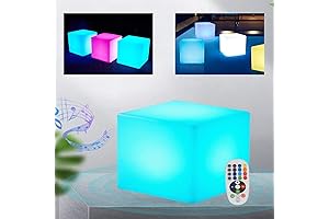 YIYIBYUS LED Cube Stool: Light Up Your Space with Style