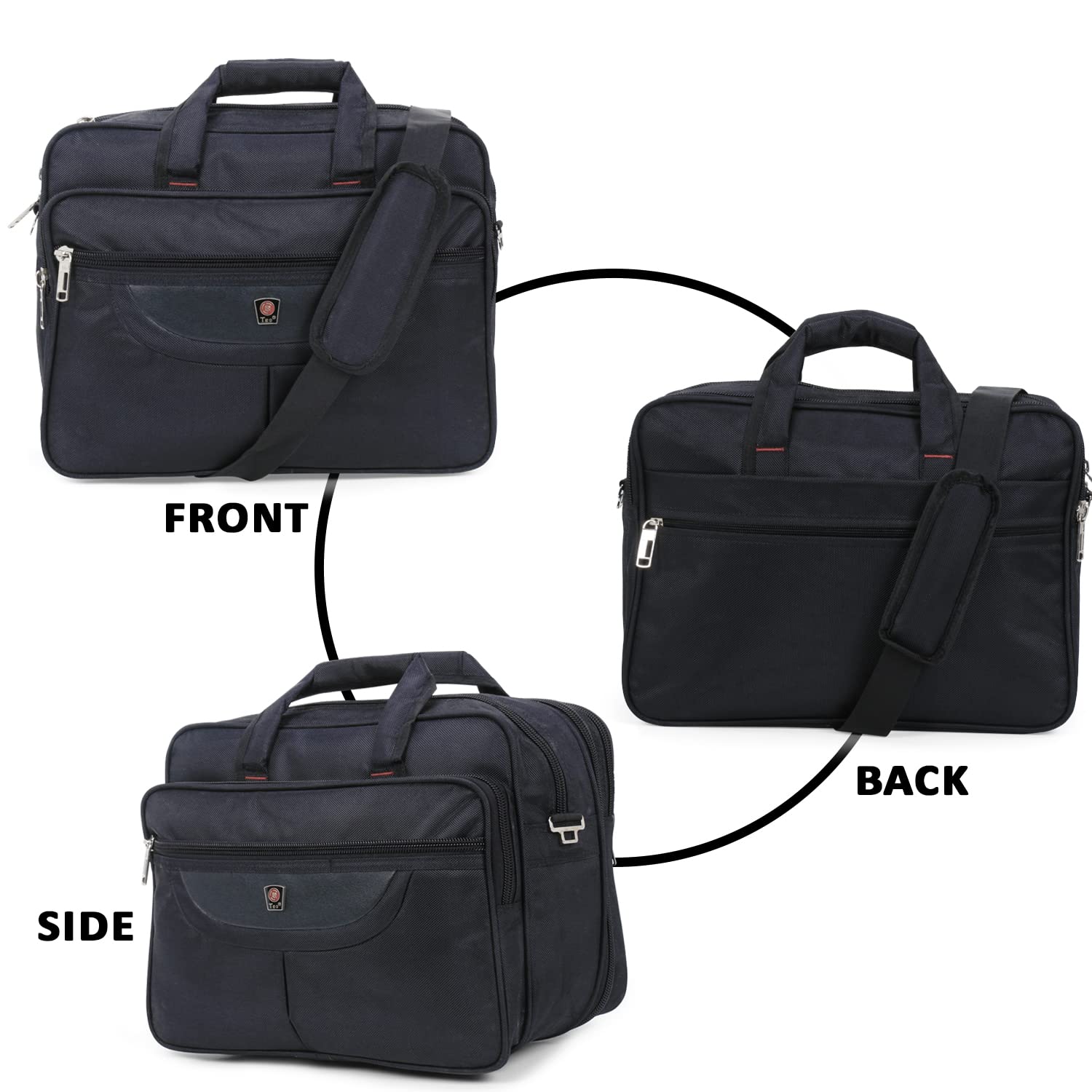 38 Ltrs, 16 Inch Polyester Multipurpose Messenger Bag, For Mechanics, Electrician & Technician/Tool Bag/Shoulder Bag, office Bag with 6 Pockets & Compartments Full Expandable - Black 14 61qjqvGwp7L. SL1500