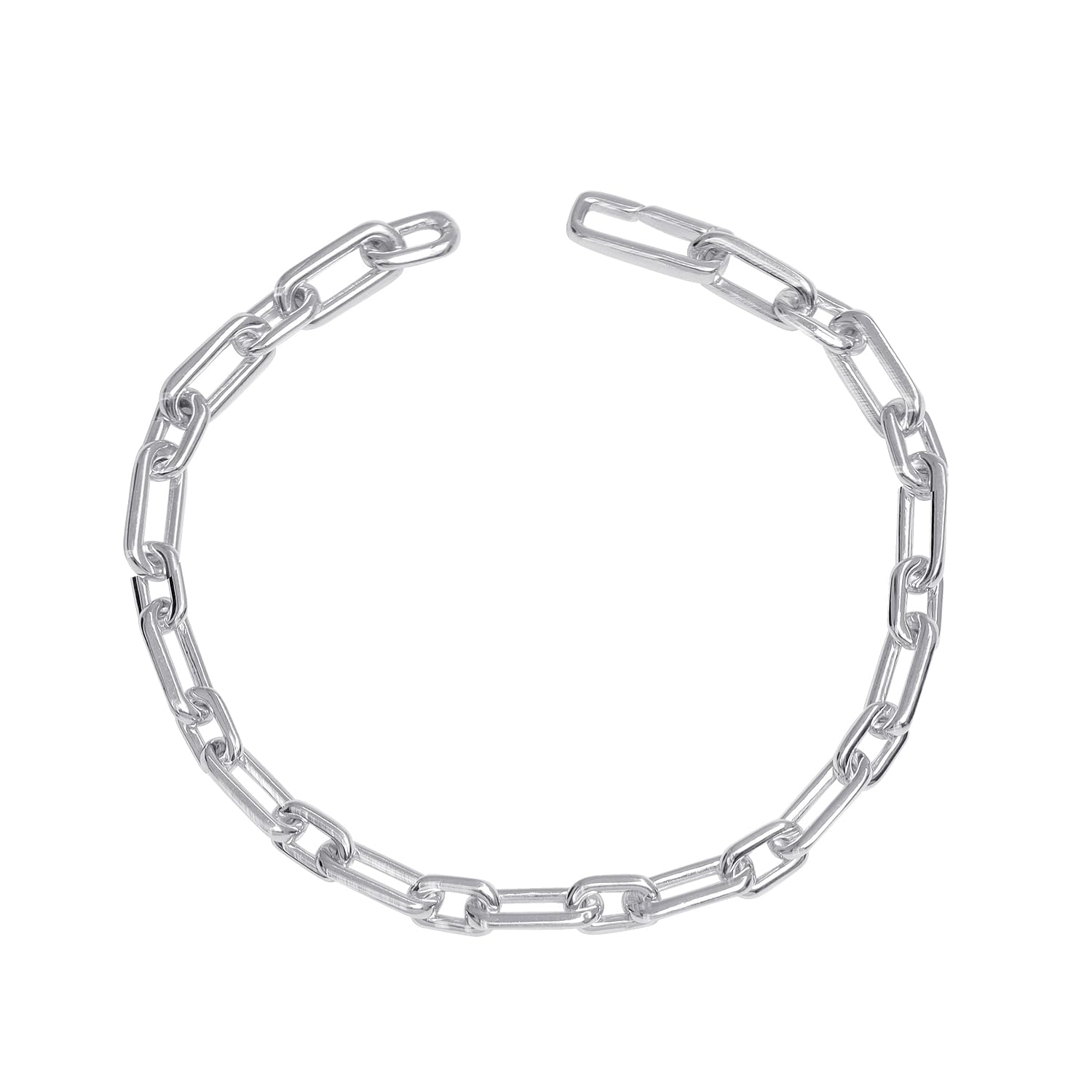 LeCalla 925 Sterling Silver BIS Hallmarked Open Link Chain Bracelet for Men and Boys 7.5 Inches (B0C1725H47) Amazon Price History, Amazon Price Tracker