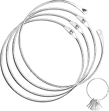 Warenring & Schlüsselring Groß 150 mm, 4 Stück Vielseitiger Metallring mit Schnellverschluss, robuste Warenringe zum Aufhängen von Schlüsseln, für DIY, Produktpräsentation und Dokumentenbindung