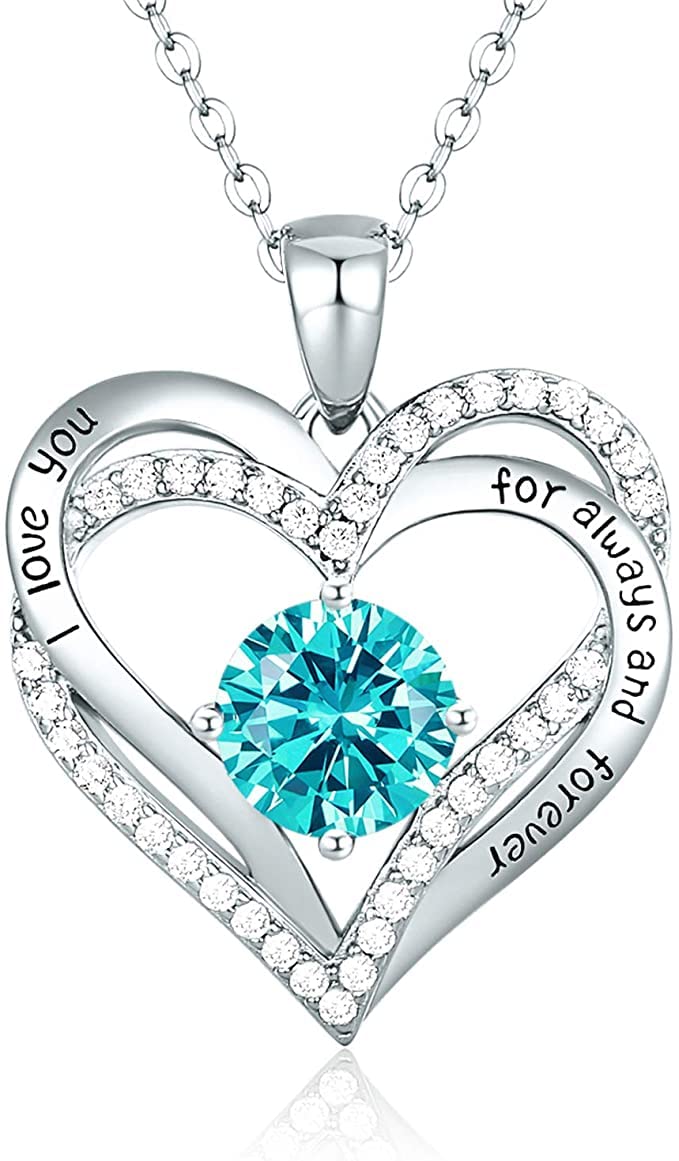 KristLand Donne Collana Cuore 925 Argento Sterling Ciondolo Cuore