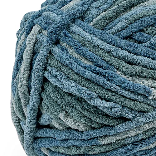 Image of Crafted By Catherine Blanket Multi Yarn - 2 Pack (213 Yards Each Skein), Sea Multi, Gauge 6 Super Bulky