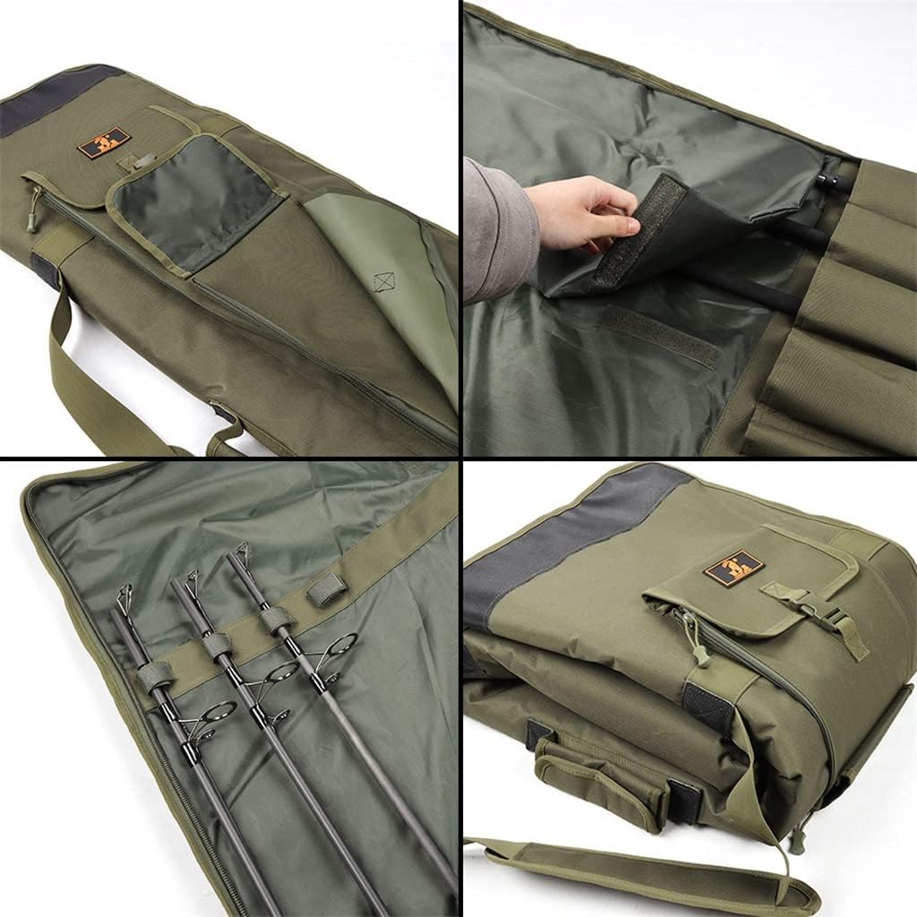 Fishing Rod Bag Portable Folding Tackle Protector Protective Sleeve Storage Cover