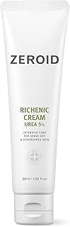 ZEROID | Richenic Cream with Urea 5% | Intensive Skin Care for Dry & Disordered Skin | Korean Face Moisturizer | Skin Lotion for Barrier Repair | Korean Dermocosmetic Skincare | 2 fl oz (60ml)