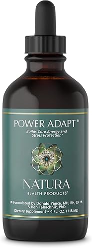 Miniatura 8 de Natura Health Products Suplemento Power Adapt, soporte suprarrenal profundo y endocrino, con Ashwagandha, ginseng, extracto de raíz de Rhodiola