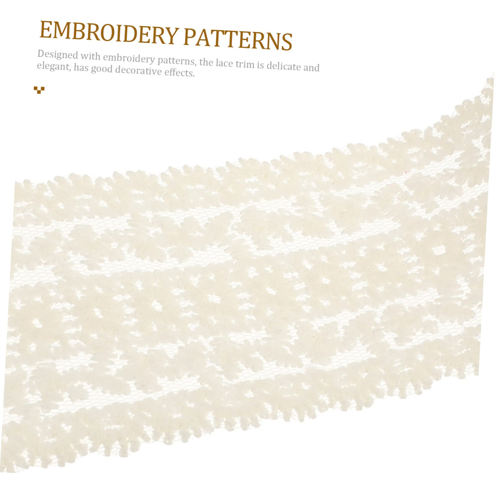 3rollos Cinta De Encaje Decorativa Para Manualidades Trim De Encaje Para Diy Ropa y Accesorios Metros