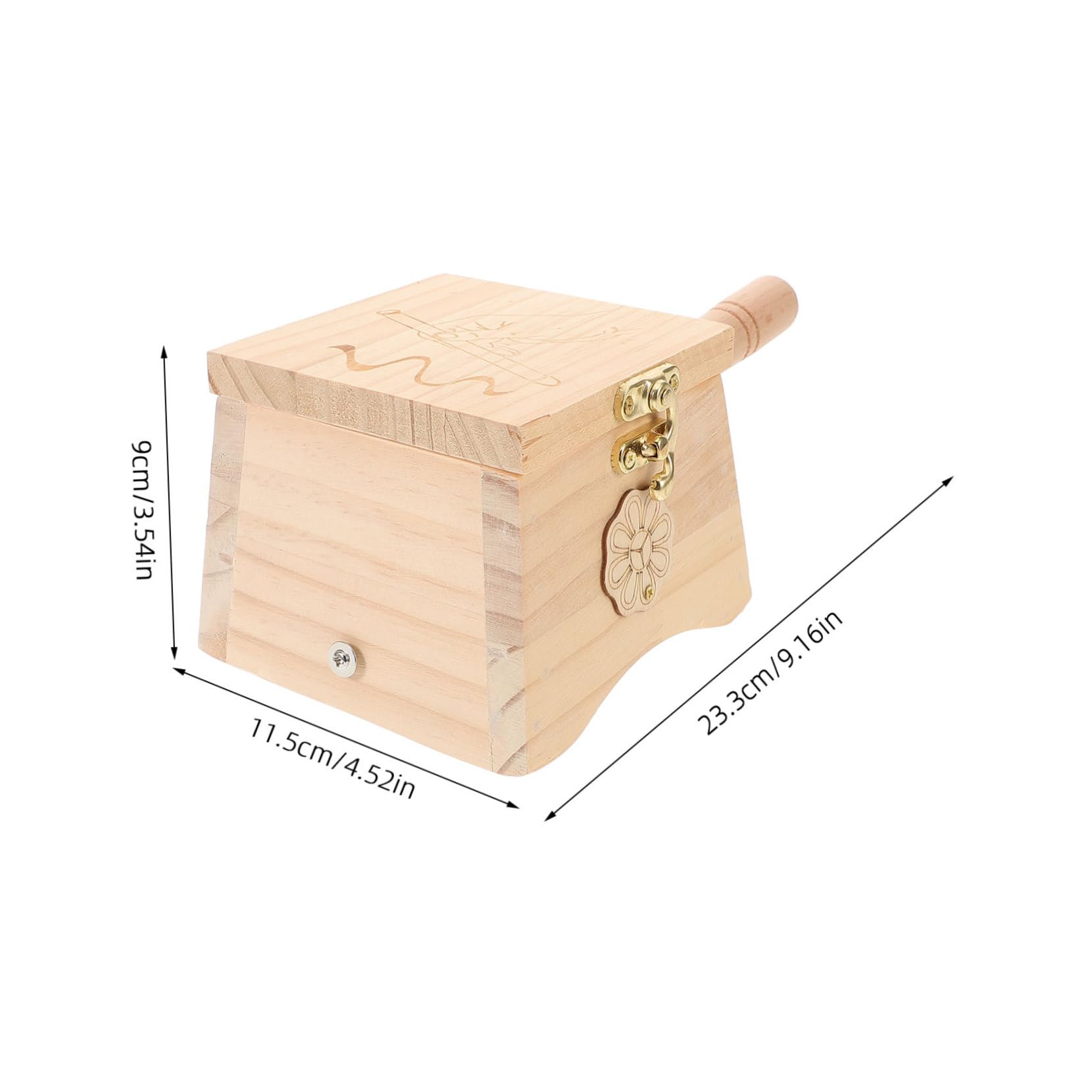 NOLITOY Wooden Moxibustion Box Moxibustion Kit for Chinese Moxa Box Stable Base Portable