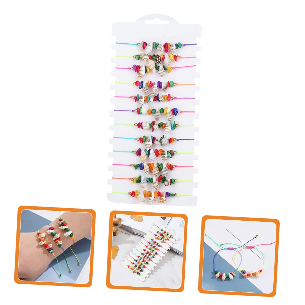 GALPADA 60piezas Pulseras De Para Mujer Tobilleras Ajustables De Verano Joyería De Playa Bohemia Para Amistad y Accesorios De Moda