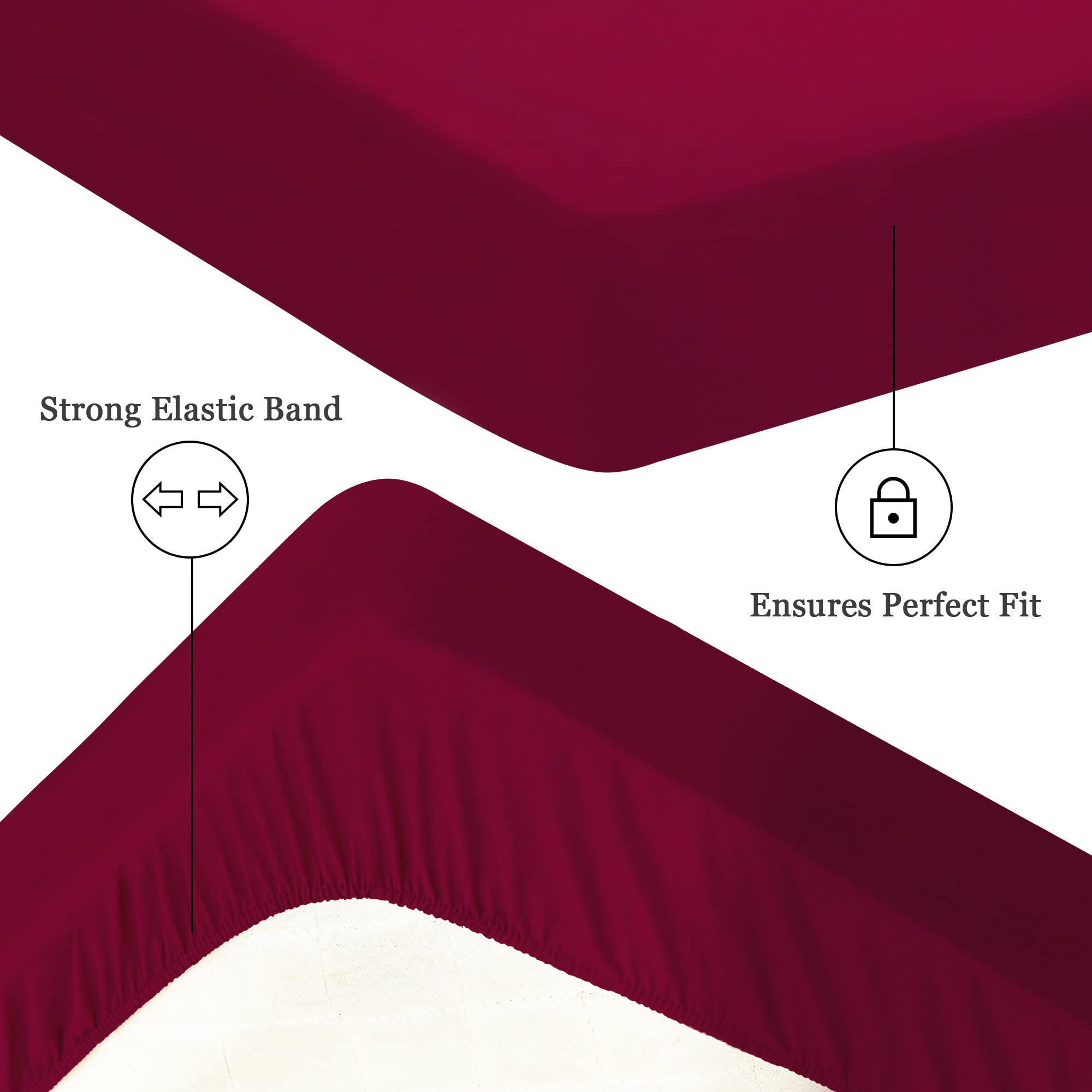 Waterproof Mattress Protector Emperor,200x200cm Mattress Cover for Bed,30cm Deep Pocket Fitted Sheet Style Mattress Protector with Elastic Rubber Band - Image 4