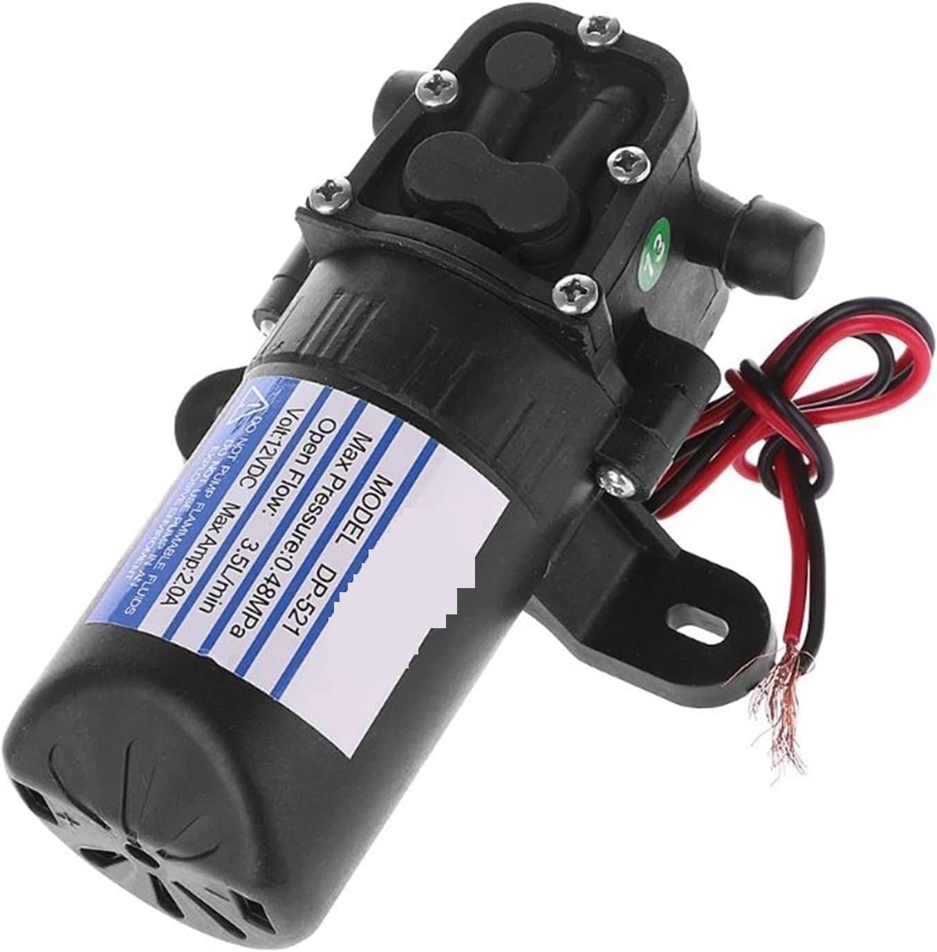 Bombas de agua, Bomba de agua autocebante de alta presión de diafragma 50PB DC 12V 3.5L/Min 0.48MPa 70 PSI Bomba Accesorios Bombas