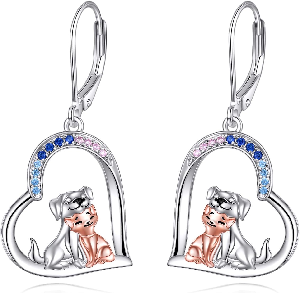 Butterflygold/Cat/dog/Dragonfly/Orca/Bee/Amber/Axolotl/Toothless/Hedgehog/Dragon/Snake/Horse/Mushroom/Anime/Dragonfly Earring for Women Sterling Silver Animals Drop Earring Jewelry Hypoallergenic (silver-butterfly)