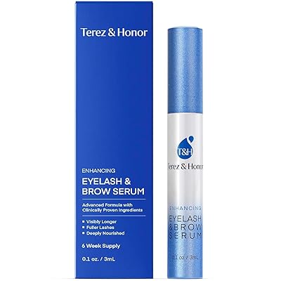 Advanced Eyelash Serum for Thicker, Longer Eyelashes and Eyebrows - Grow Luscious Lashes with Brow Enhancer (3mL)