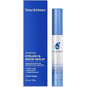Advanced Eyelash Serum for Thicker Longer Eyelashes and Eyebrows - Grow Luscious Lashes with Brow Enhancer 3mL