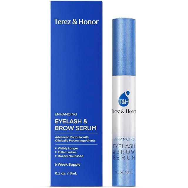 Advanced Eyelash Serum for Thicker Longer Eyelashes and Eyebrows - Grow Luscious Lashes with Brow Enhancer 3mL