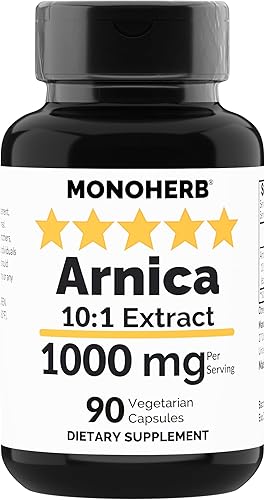 MONOHERB Extracto de Árnica 1000 mg - 90 Cápsulas Vegetarianas