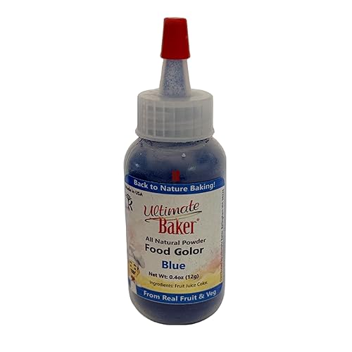 Ultimate Baker Polvo de color azul natural para alimentos, vibrante, color natural para pasteles, hornear, decoración y golosinas de bricolaje, uso