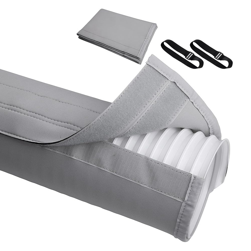 CTRLZS Air Conditioner Hose Cover Wraps AC Hose Duct Vent Polyester for Portable AC for 5In&5.9In Diameter