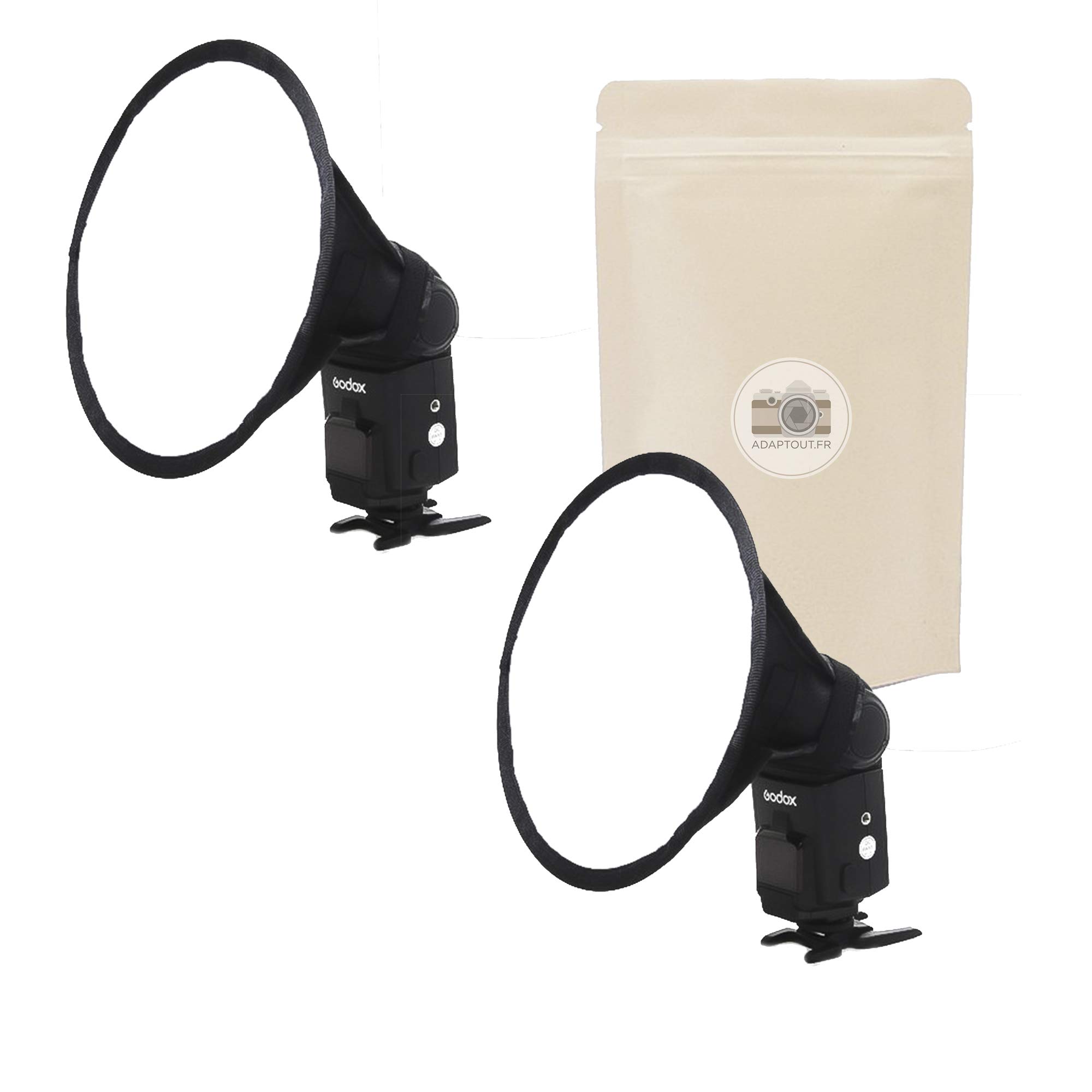 Riflettore Diffusore Softbox Mini Flash Tondo Facile Da Piegare Per Nikon SB910 SB900 SB800SB700 SB600 SB80DX SB28 SB26 SB24 Speedlight - Foto 12