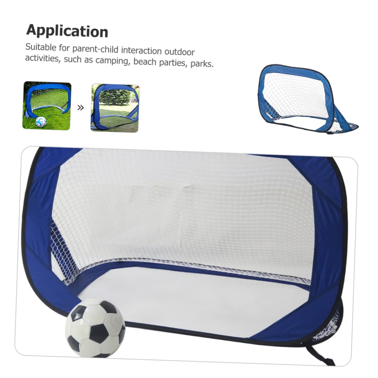 HANABASS Collapsible Soccer Gate Toy Oxford Cloth Safe Practical Boys and Girls Football Training Portable Compact
