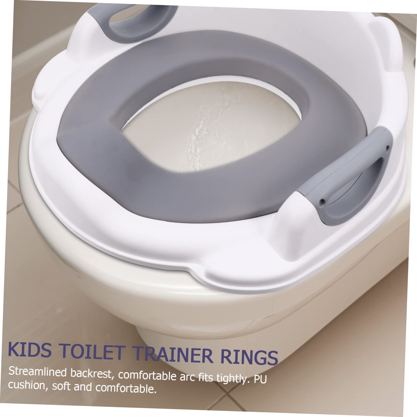 1pieza Asiento Para Inodoro Pu Antideslizante Cojín De Entrenamiento Diseño y De Limpiar Elevador De Wc Para Bebés y Para Doméstico y