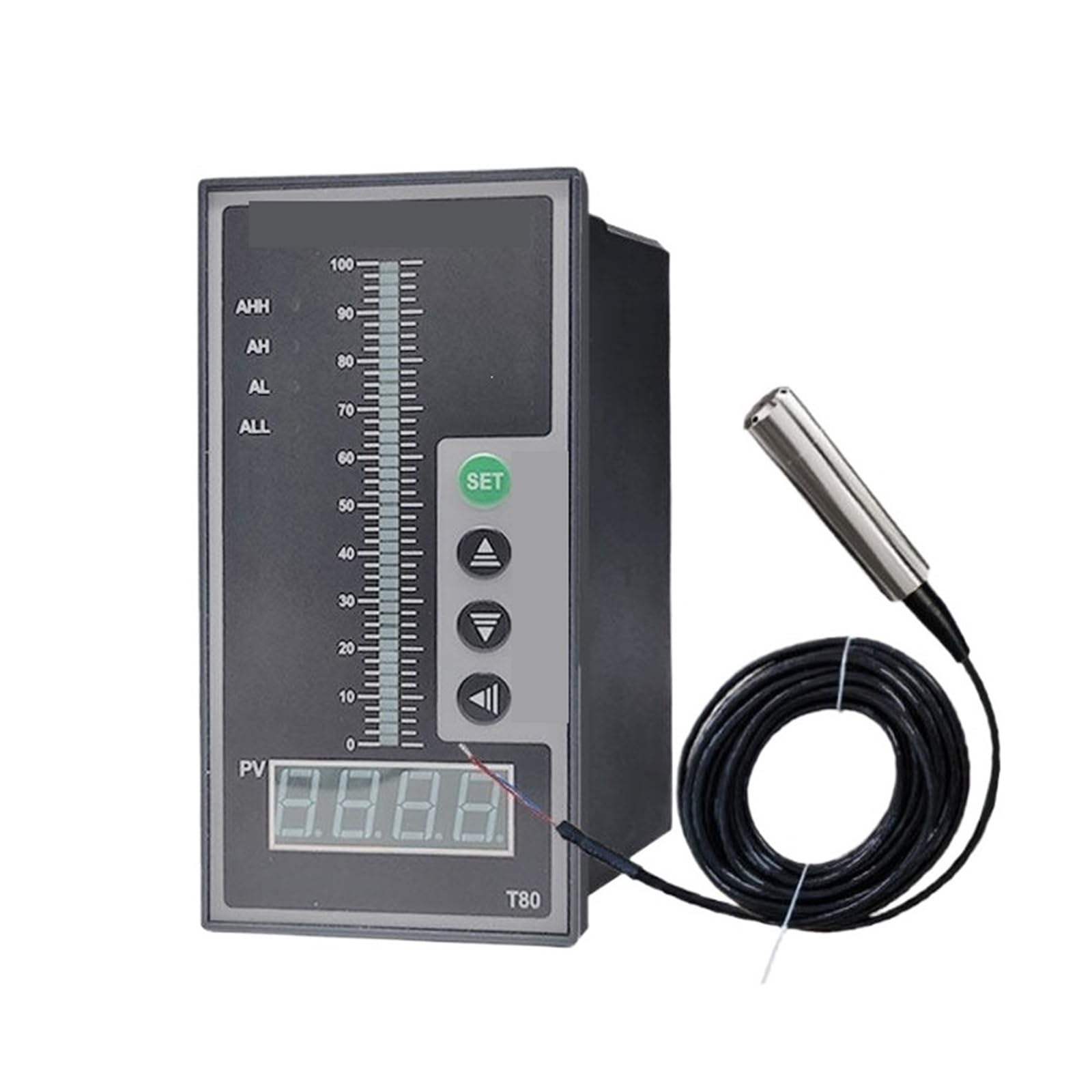 Regulador de presión, Interruptor De Presión, Controlador Nivel Líquido Y Aceite Agua DC24V, Pantalla Luz Columna, Entrada Universal Del Sensor Transmisor 4-20MA Para Bomba,para compresor(10 meters)