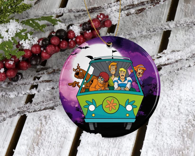 HongQuangShop Scooby-Doo Movie Christmas Ornament 2022 - Kid Christmas Ornament - Scooby-Doo Christmas Ornament Printed on Both Sides