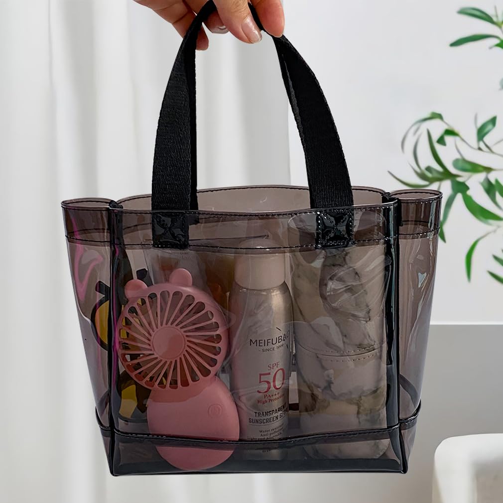Borsa da spiaggia trasparente impermeabile in PVC (21 x 20 x 8 cm) – approvazione TSA