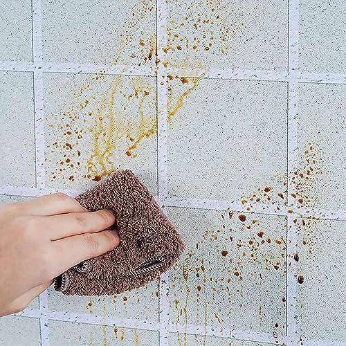 Image of Self Adhesive Removable Transparent Plastic Vinyl Film, Oil Proof Waterproof Heat Resistant Sticker Paper for Kitchen Backsplash Furniture Door Scratch Wallpaper (24 X 140 Inch)