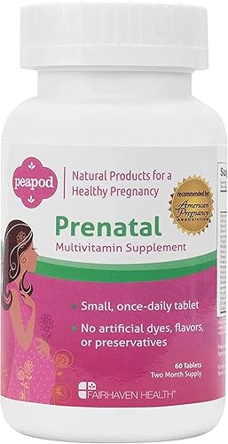 Fairhaven Health Peapod - Multivitamínico prenatal - 1 por día, sabor vainilla ligera, imprescindible para el embarazo para la salud de las mujeres
